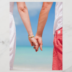 Flyer Joven pareja cogiendo la mano