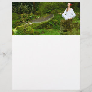 Flyer Joven practica yoga