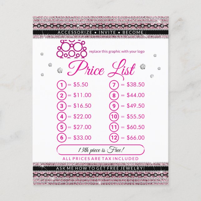 Flyer Joyería Diamante Rosa lux (Frente)