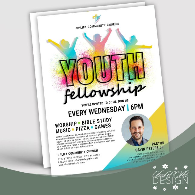 Flyer Joyful & Colorful Youth Fellowship (Subido por el creador)