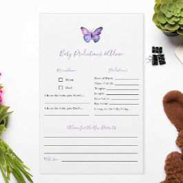 Flyer Juego Baby Shower Predicciones y consejos sobre ma