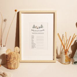 Flyer Juego "Baby Word Scramble" para los animales de Wi