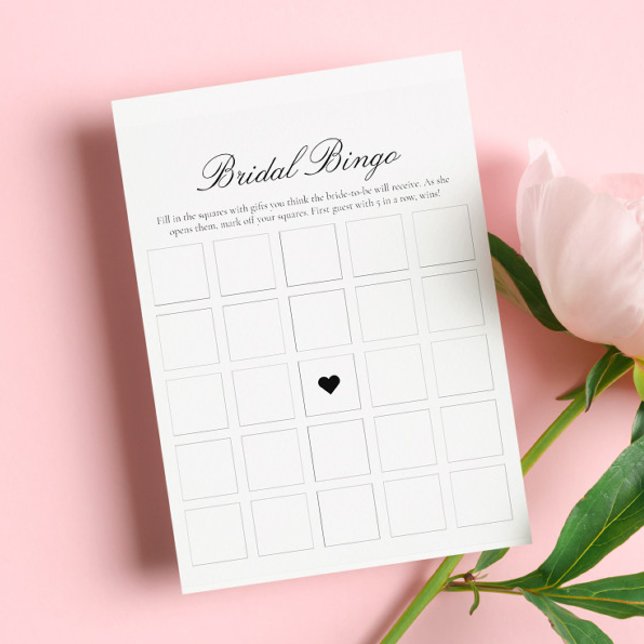Flyer Juego Bridal Bingo Bridal Shower (Subido por el creador)