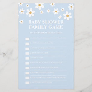 Flyer Juego Daisy Baby Shower