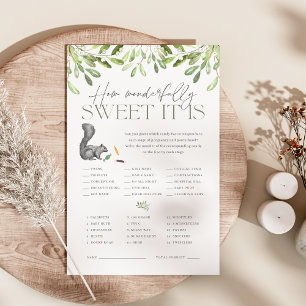 Flyer Juego de adivinanzas de candy de Baby Shower de la