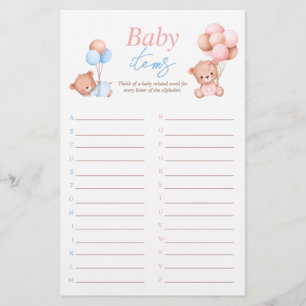 Flyer Juego de artículos para bebé niño niña gemelos en