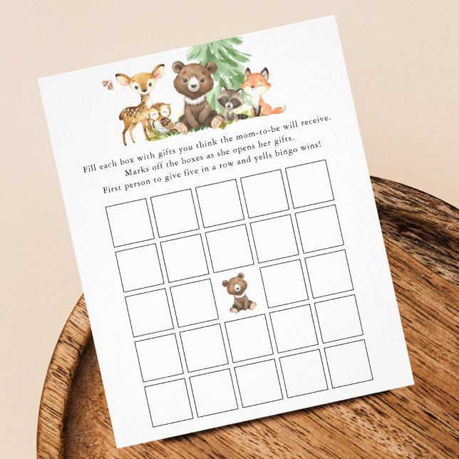 Flyer Juego de Bingo Animales Baby Shower Flye (Subido por el creador)