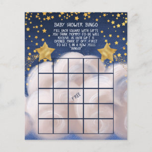 Flyer Juego de Bingo Baby Shower Stars