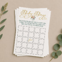 Juego de Bingo de Bebé Wildflower