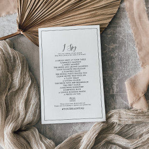 Flyer Juego de caza de esclavos del Boda de espionaje mi