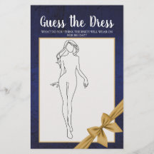 Juego de Despedida de Soltera Azul Marino Dorado A