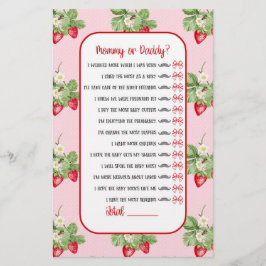 Flyer Juego de ducha Chica de fresa Baby to Bee