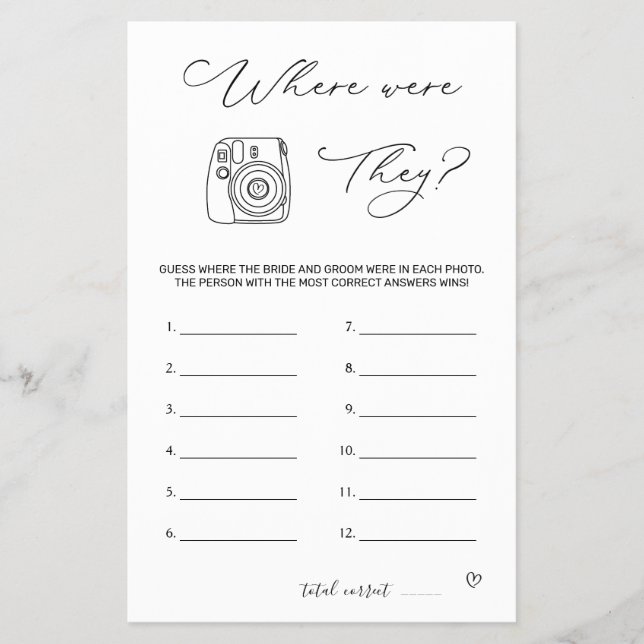 Flyer Juego de ducha de novia donde volaban (Frente)