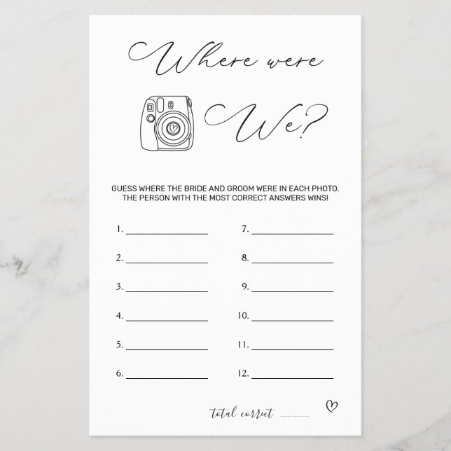 Flyer Juego de ducha de novia donde volamos (Frente)