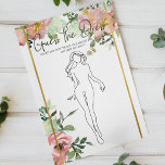 Flyer Juego de ducha de novia Eggshell Rubor Adivina el<br><div class="desc">Adivinen el juego de la ducha de novia. Dale a cada huésped una tarjeta y haz que adivinen que dibujarán lo que piensan que la futura novia se pondrá en su día de bodas. Color de agua suave Eggshell y Rubor Floral . Coordinando hacia atrás. Los elementos coincidentes para completar...</div>