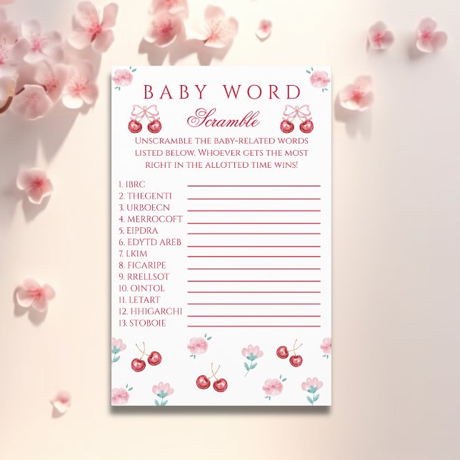 Flyer Juego de estribo de la palabra del bebé (Subido por el creador)