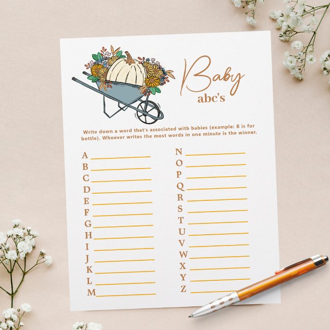 Flyer Juego de Fiestas Baby Shower de Country Garden (Subido por el creador)