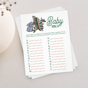 Flyer Juego de Fiestas Baby Shower de Woodland Storybook