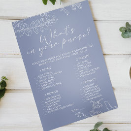 Flyer Juego de Flores Periwinkle en tu cartera