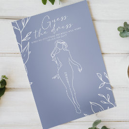 Flyer Juego de la Novia Flores de Vinca Adivina el Vesti