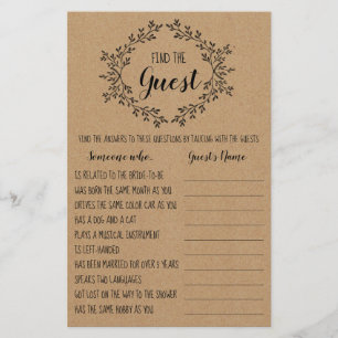 Flyer Juego de la tarjeta de invitado para la fiesta de 