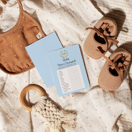 Flyer Juego de Palabras Scramble del niño del venado con