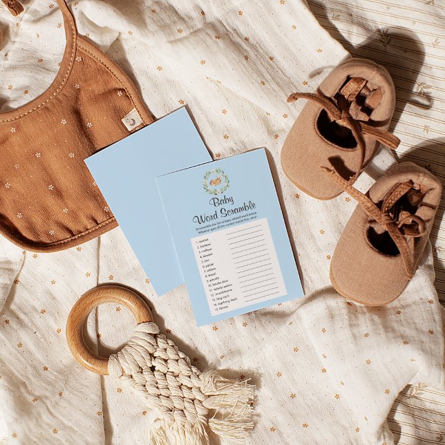 Flyer Juego de Palabras Scramble del niño del venado con (Subido por el creador)