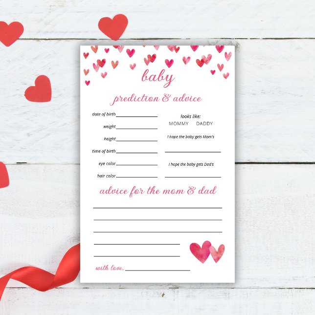 Flyer Juego de predicciones de corazones rosados (Subido por el creador)