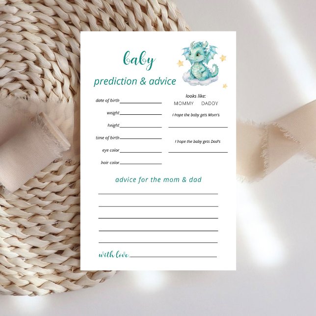 Flyer Juego de Predicciones de Dragón Bebé (Subido por el creador)