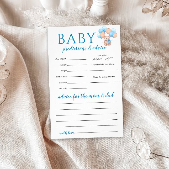 Flyer Juego de Predicciones para Bebés Teddy Bear (Subido por el creador)