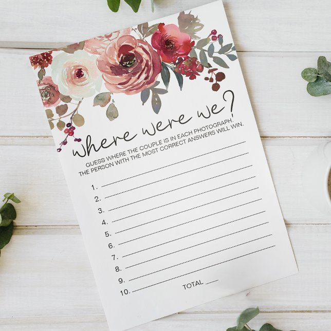 Flyer Juego de Rosas florales de Rubor rojo donde estába (Subido por el creador)