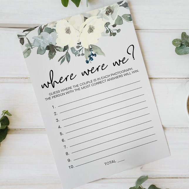 Flyer Juego floral blanco de marfil donde estábamos (Subido por el creador)