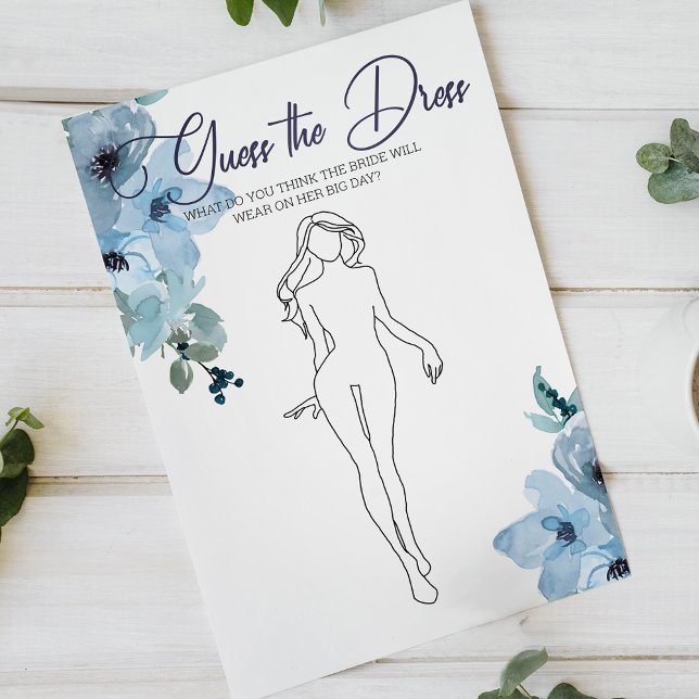 Flyer Juego para Despedida de Soltera Rosas Azules Adivi (Subido por el creador)