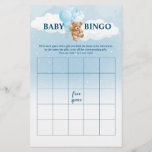 Flyer Juegos de Baby Shower Blue Teddy Bear BINGO<br><div class="desc">El Bingo Bebé es un juego divertido e interactivo perfecto para cualquier ducha de bebé con temática de oso de peluche. A cada huésped se le entrega una tarjeta de bingo para completar los regalos que usted piensa que se abrirán. Mientras la futura madre abre sus regalos, los invitados marcan...</div>