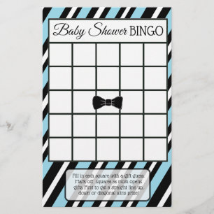 Flyer Juegos de duchas para niños Blue and Black Bowtie