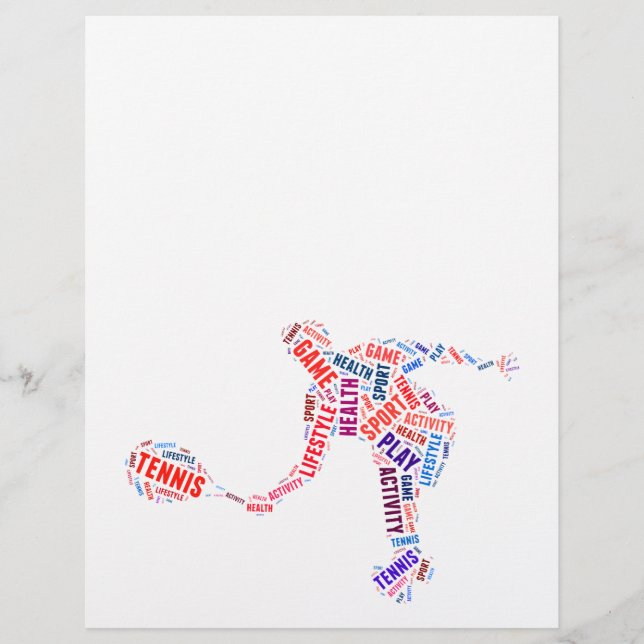 Flyer Jugador de tenis (Frente)