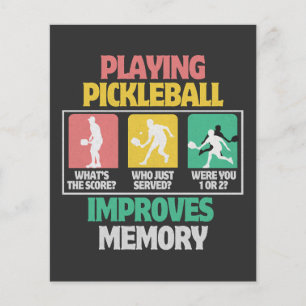 Flyer Jugar Pickleball Mejora la Memoria