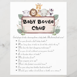 Flyer Jungle Safari Baby Shower Games