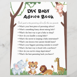 Flyer Jungle Safari Baby Shower Games