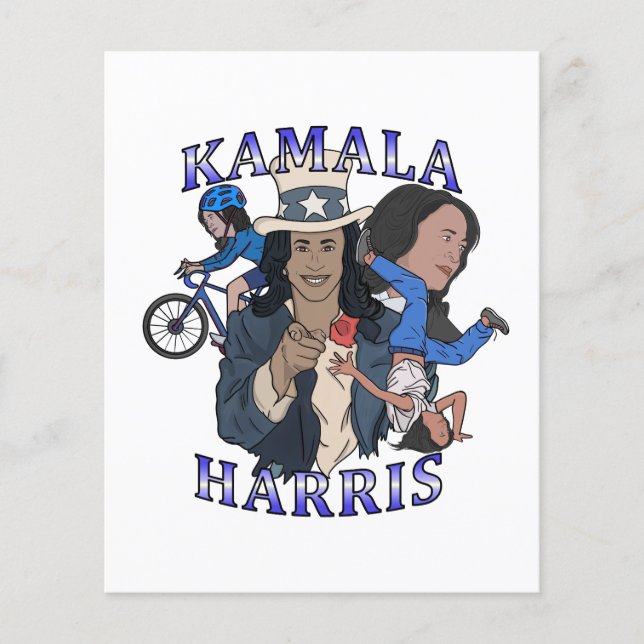 Flyer Kamala Harris Bootleg Rap Style (Frente)