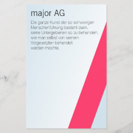 Flyer Kartenhaus | Ungewöhnliche Geschäftsausstattung