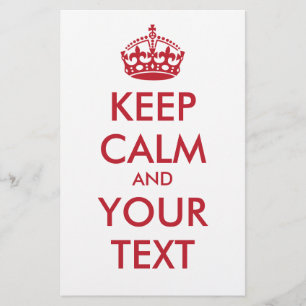 Flyer KEEP CALM and YOUR TEXT