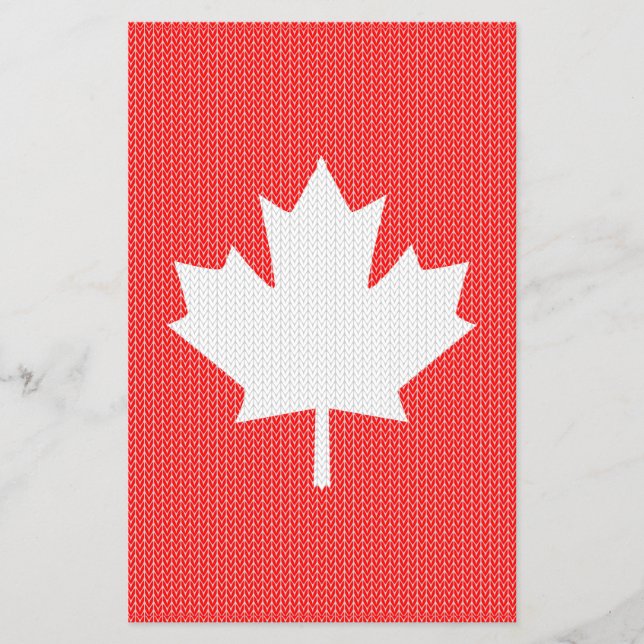 Flyer Knit Style Maple Leaf Knitting Motif (Frente)