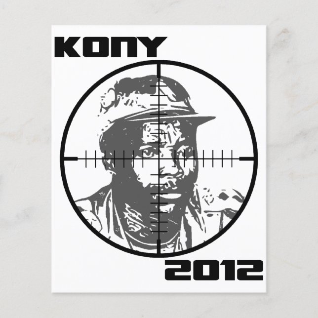 Flyer Kony 2012 Joseph Kony Target Crosshaires (Frente)