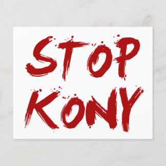 Flyer Kony 2012 Stop Red Bloody Joseph Kony