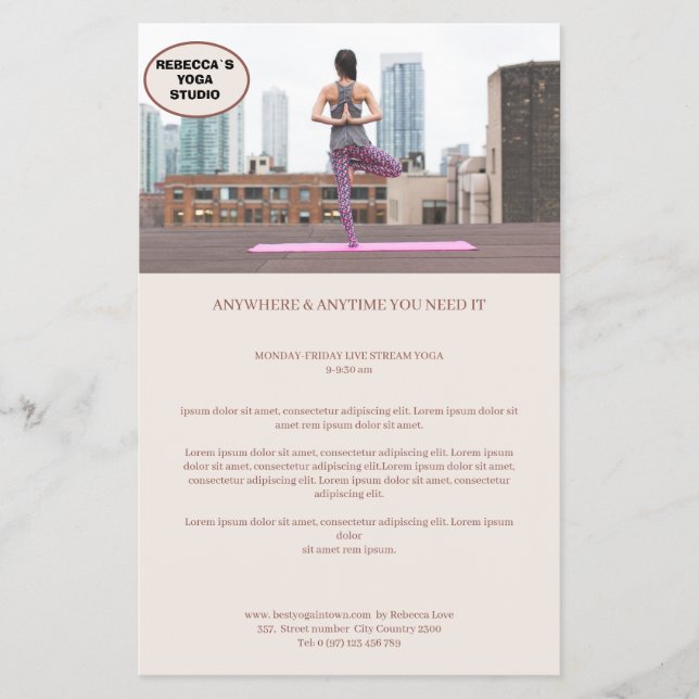 Flyer Kundenspezifischer Foto (Frente)