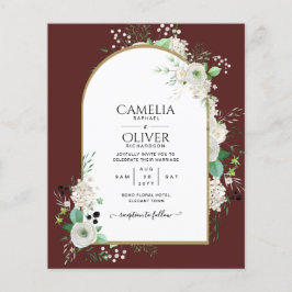 Flyer La boda de rosas blancas menos presupuestadas invi