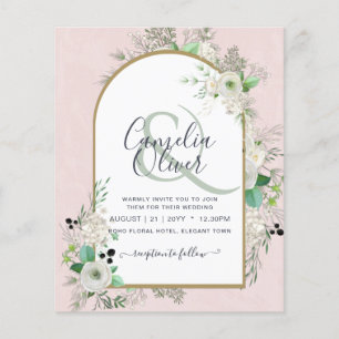 Flyer La boda de rosas blancas menos presupuestadas invi