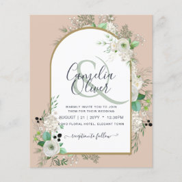 Flyer La boda de rosas blancas menos presupuestadas invi