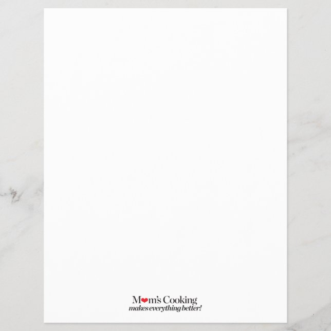 Flyer La cocina de mamá lo hace todo mejor (Frente)